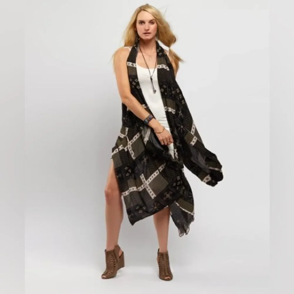 Free people Free People Twilight & Ivory Festival Scarf Print Duster - Picture 13 of 13